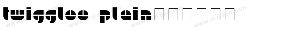 Twigglee Plain字体转换